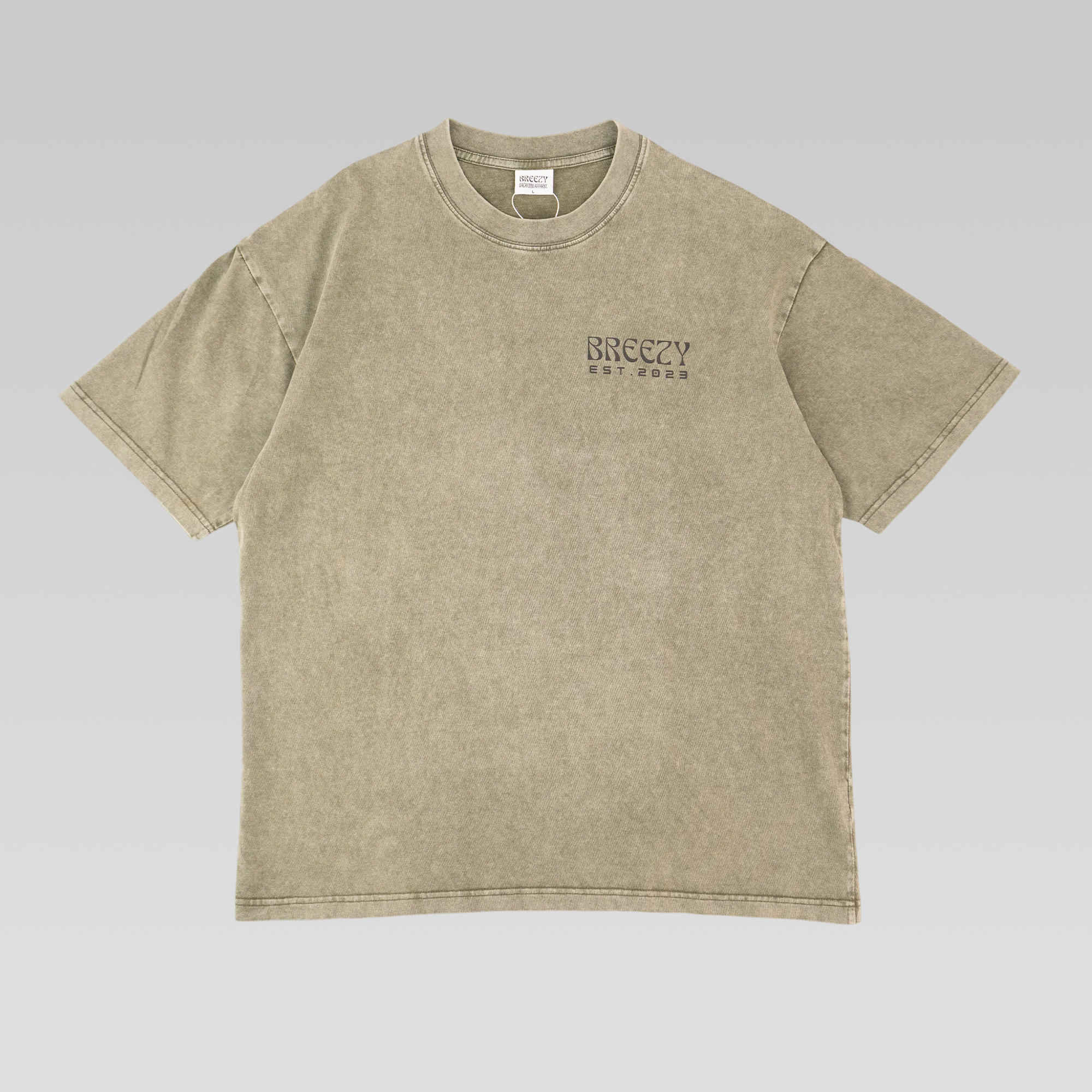 Sunset Palms Acid Wash Tee