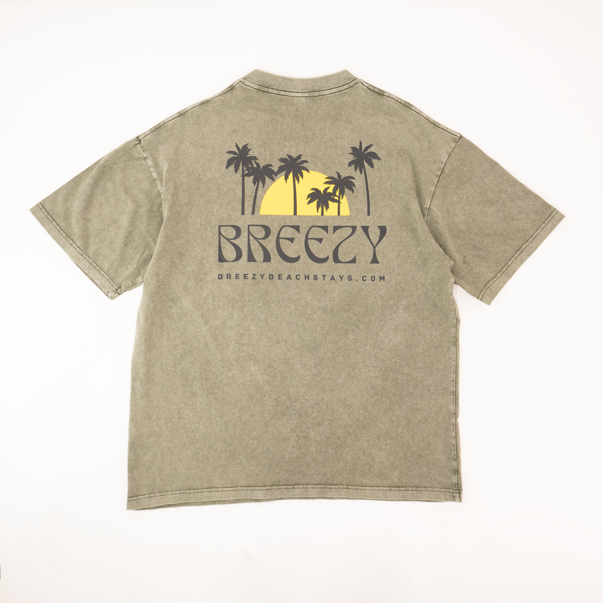 Sunset Palms Acid Wash Tee