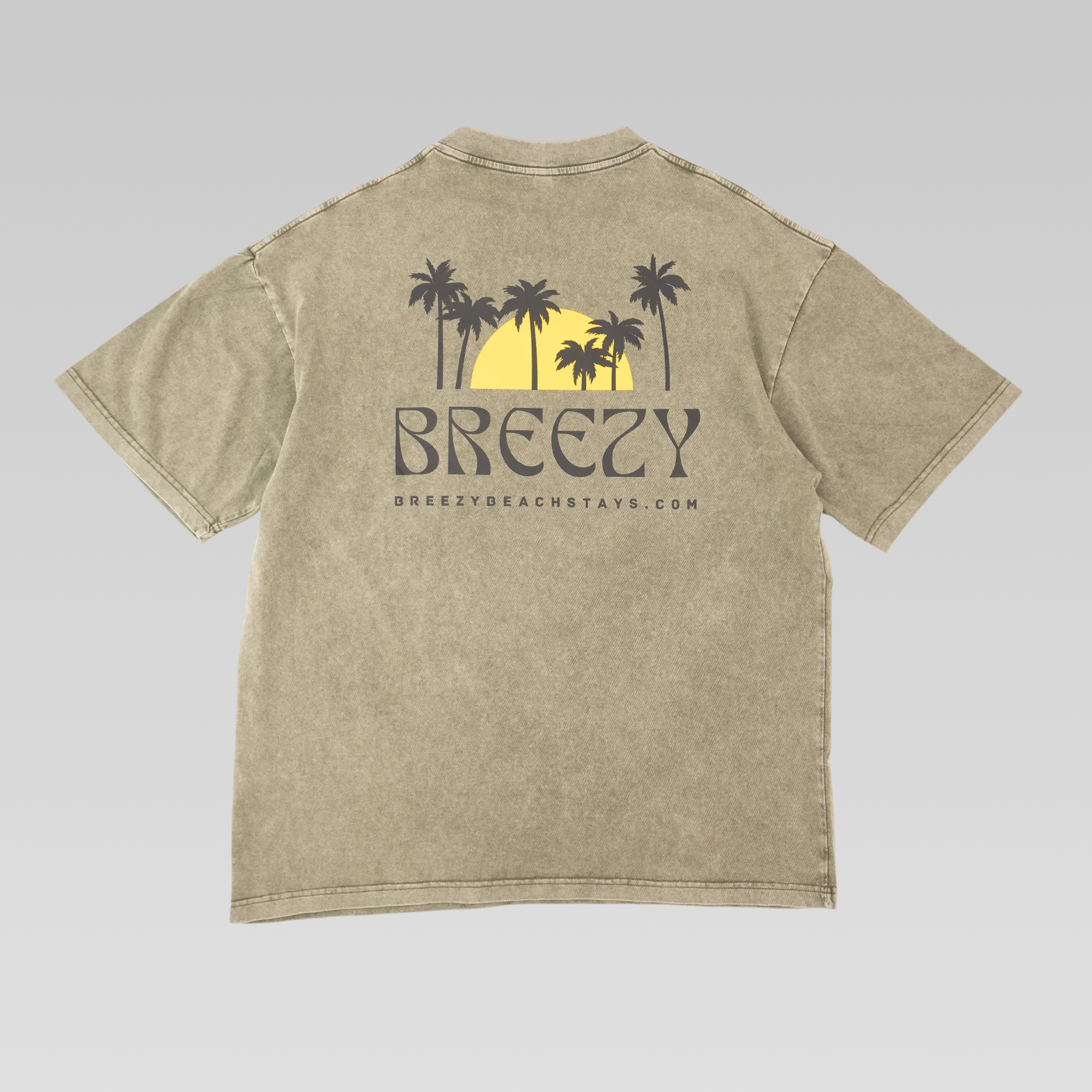Sunset Palms Acid Wash Tee