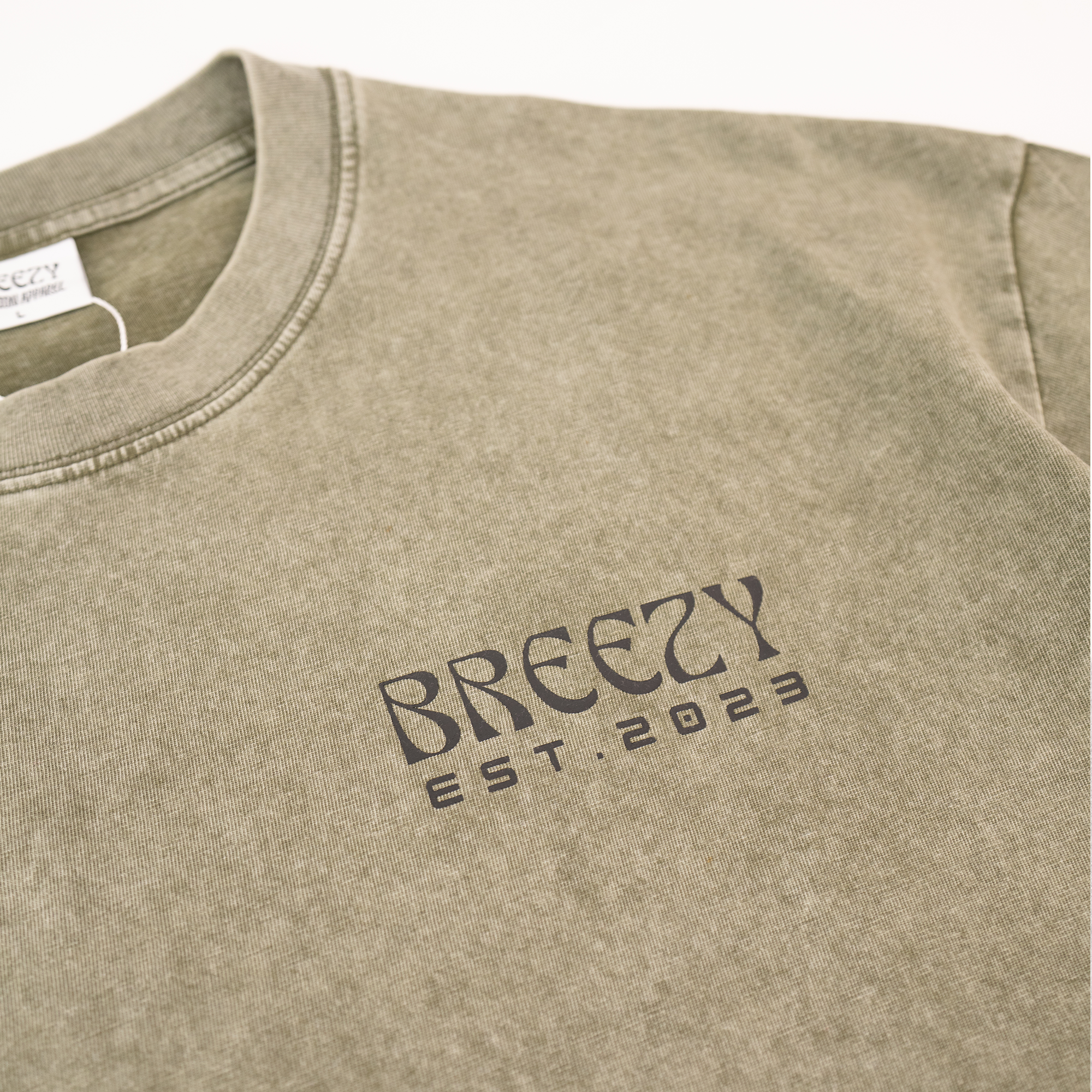 Sunset Palms Acid Wash Tee