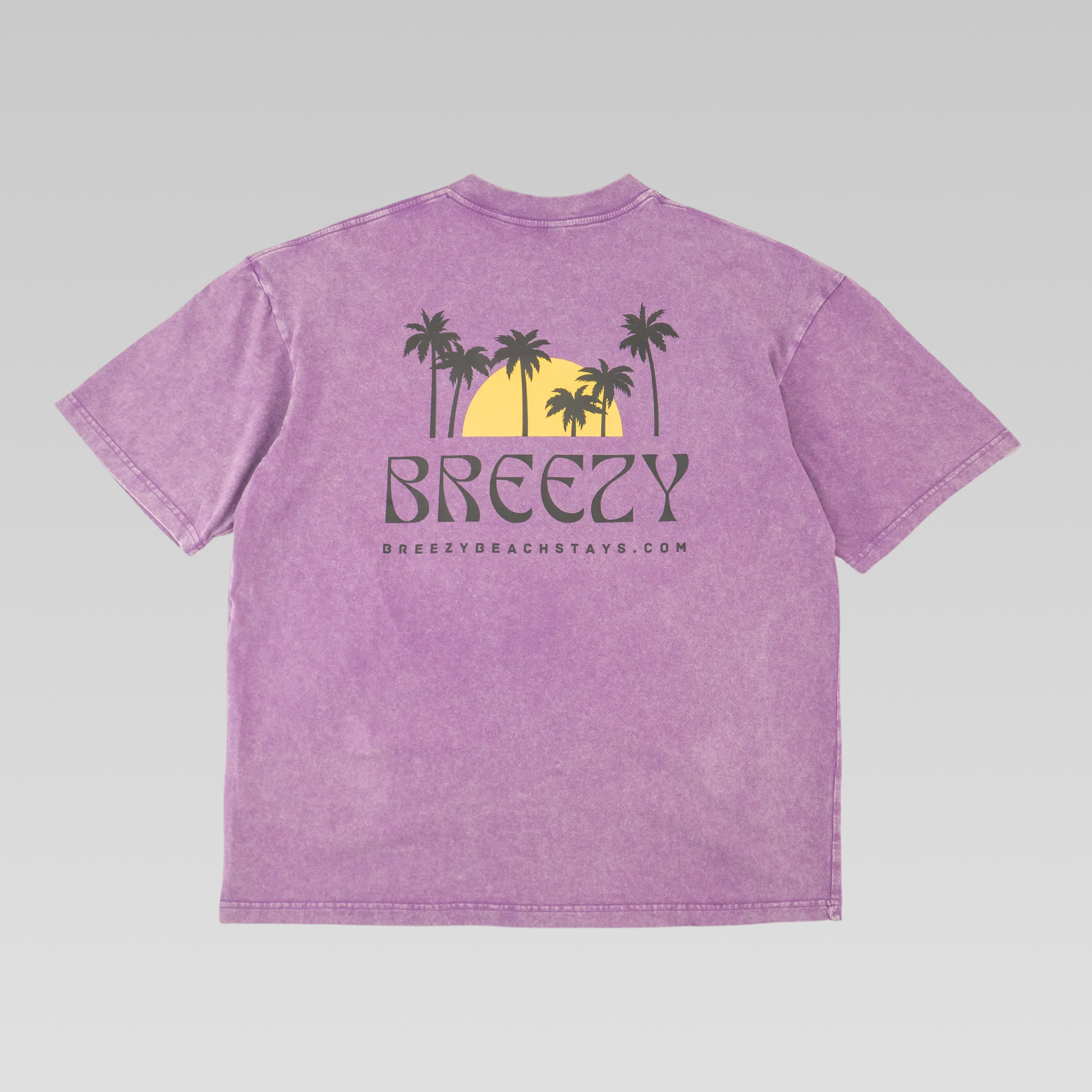 Sunset Palms Acid Wash Tee