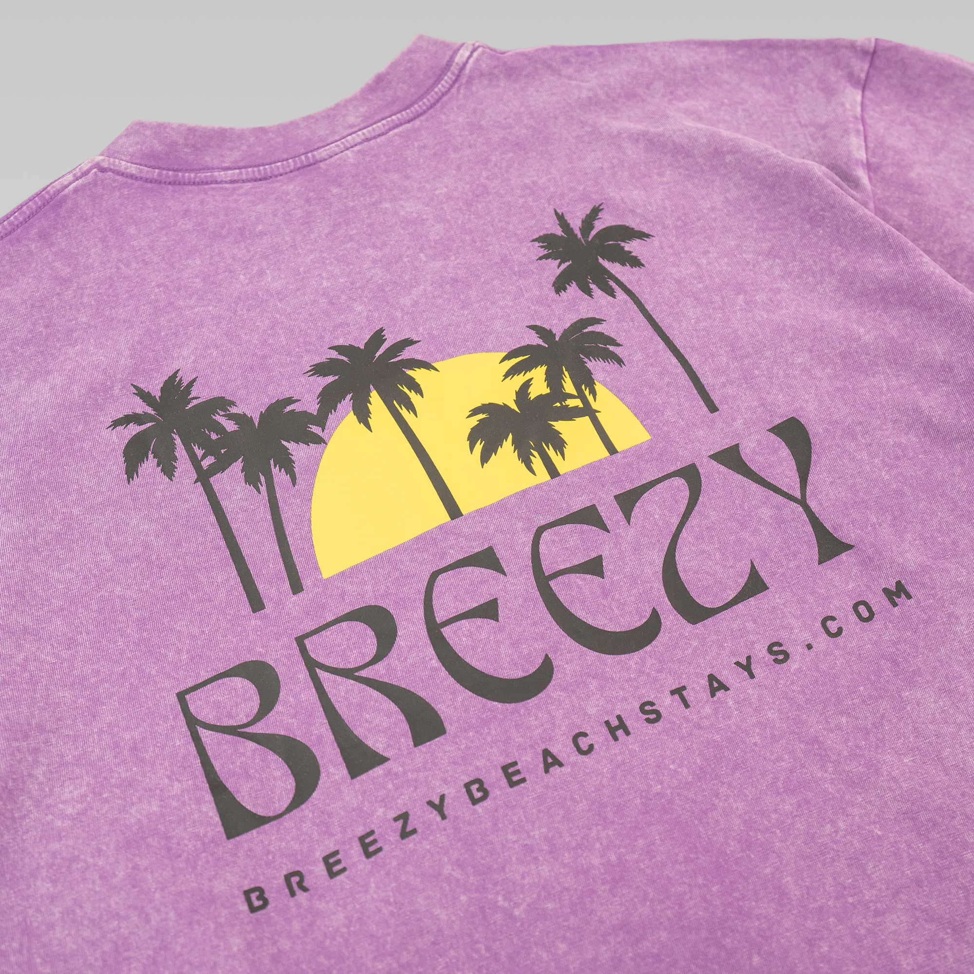 Sunset Palms Acid Wash Tee