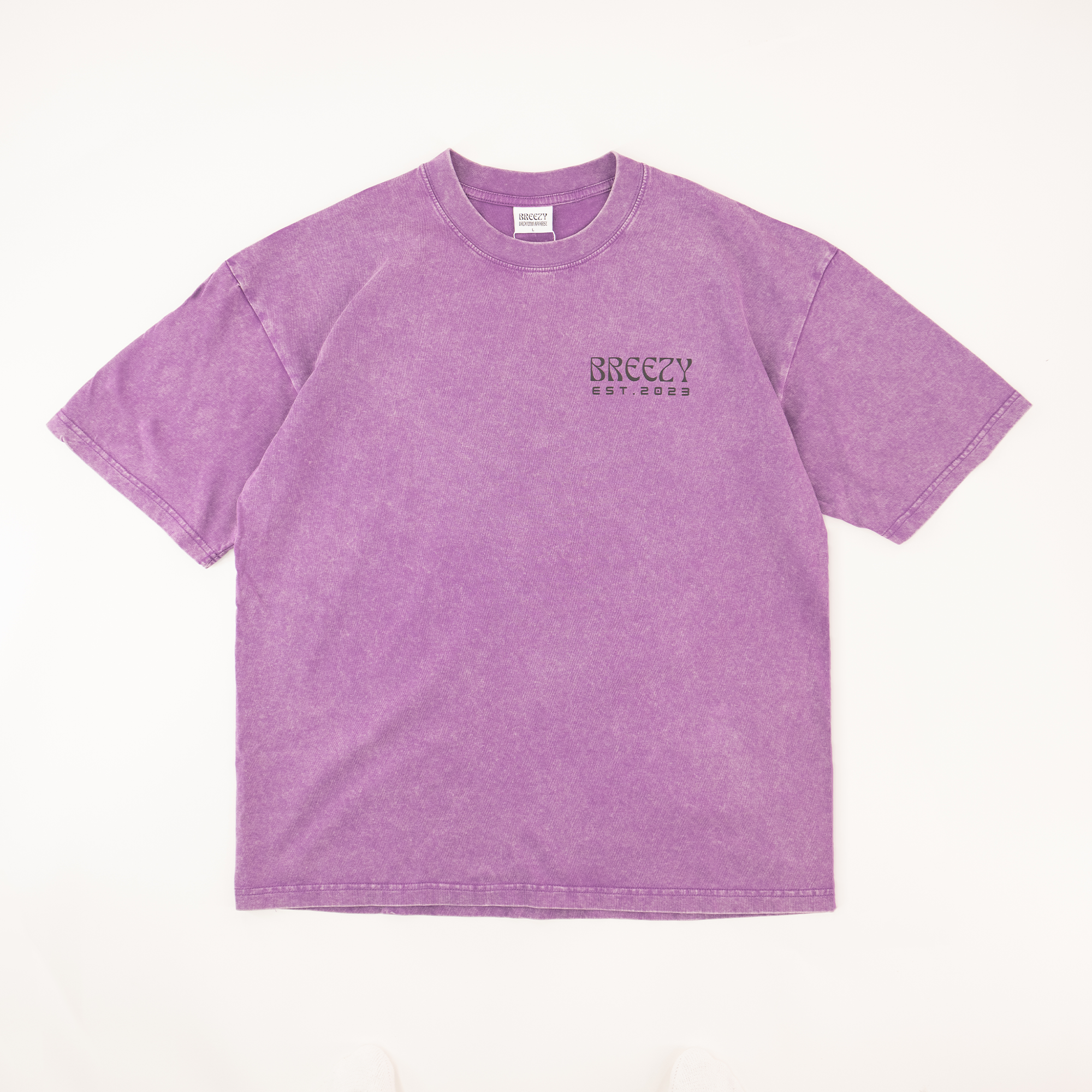 Sunset Palms Acid Wash Tee