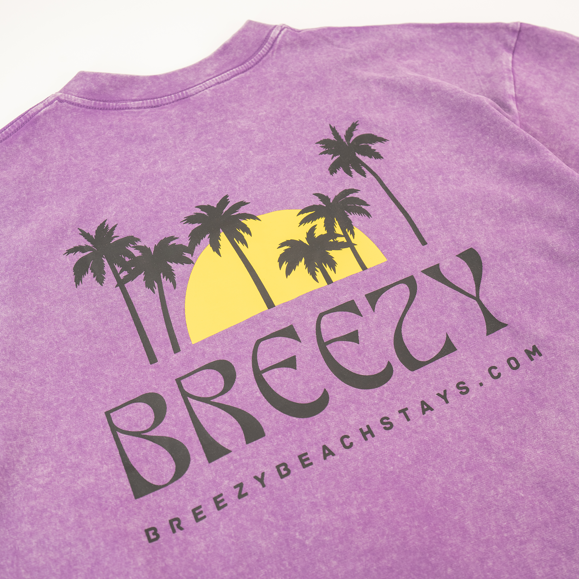 Sunset Palms Acid Wash Tee